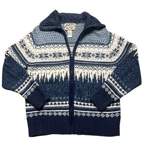 Heirloom Collectibles Holiday Women’s Cotton‎ Blend Knit Zipper front Cardigan